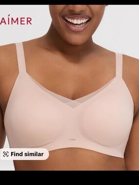 Aimee size large Soft Blush Wireless Bra